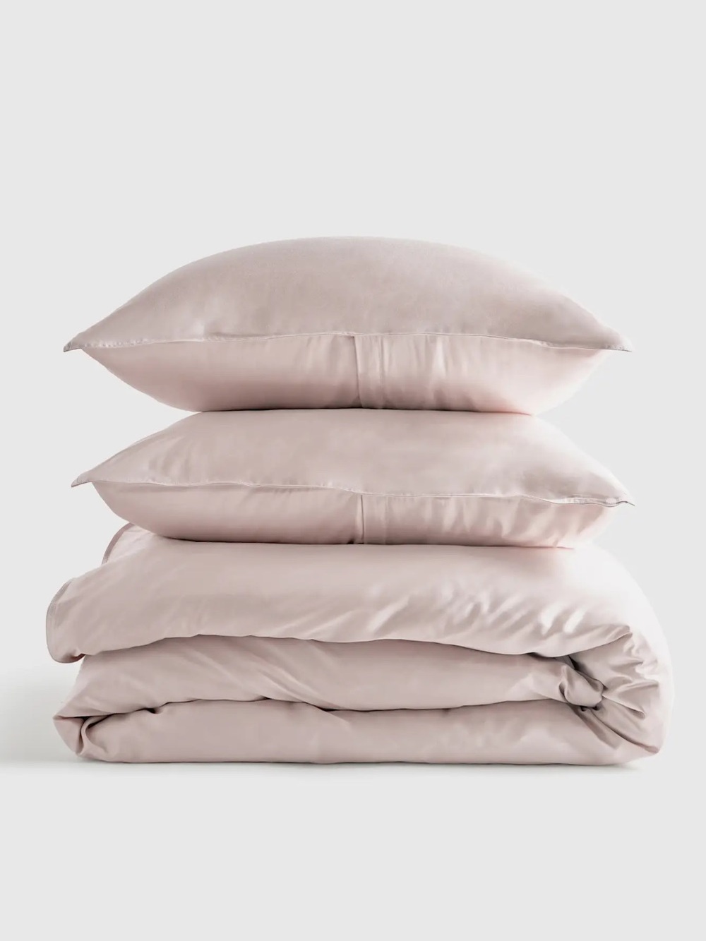 Quince Bamboo Duvet Cover Set King/Cal King Soft Blush